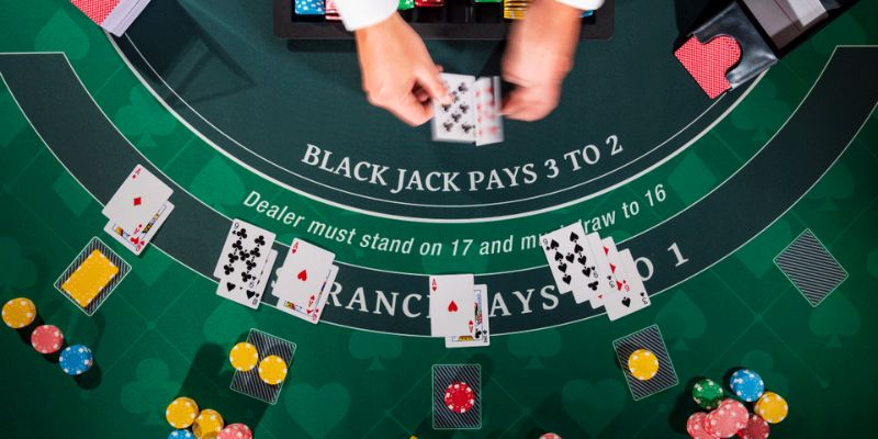 Những ván Blackjack 8kbet hồi hộp, kịch tính